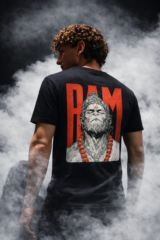 Hanuman RAM Graphic T-Shirt - Premium Bhartiya Streetwear